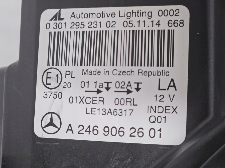 фото №12, Mercedes w246 рестайлинг фара полный led правая левая комплектная новая оригинал a246