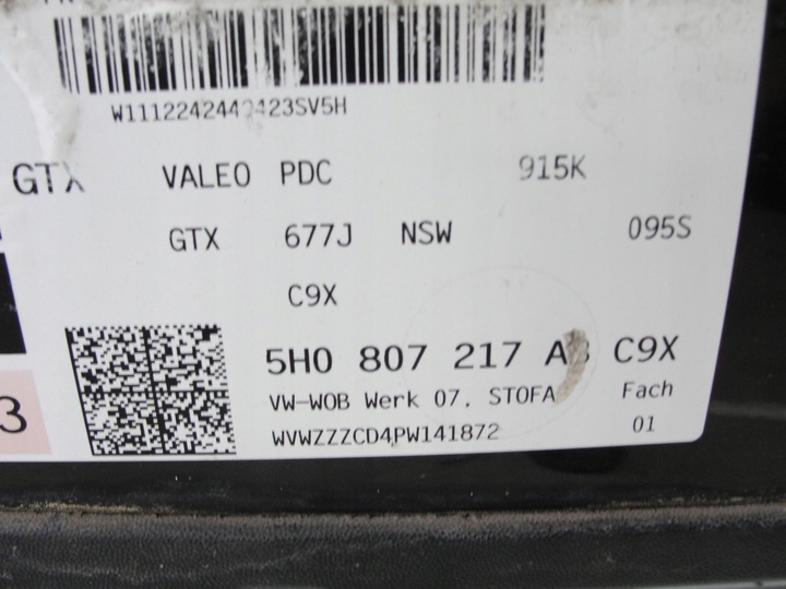 фото №13, Бампер перед vw golf viii gti gtd r-line pod pdc 5h0807217ab