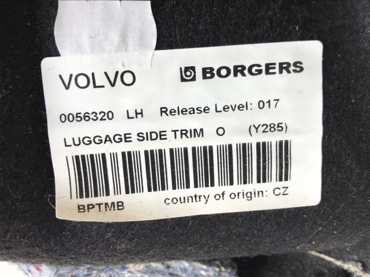 фото №12, Volvo v70 карта карта багажника ліва 39882885