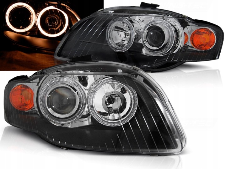 фото №14, Лампы фары do audi a4 b7 od 2004 do 2008 кольца depo + двигатели новое