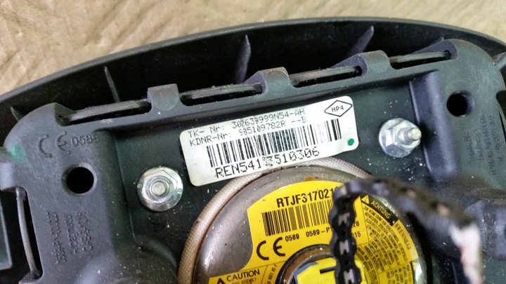 фото №11, Комплект подушки повітряні подушка безпеки пасажира водія dacia sandero ii