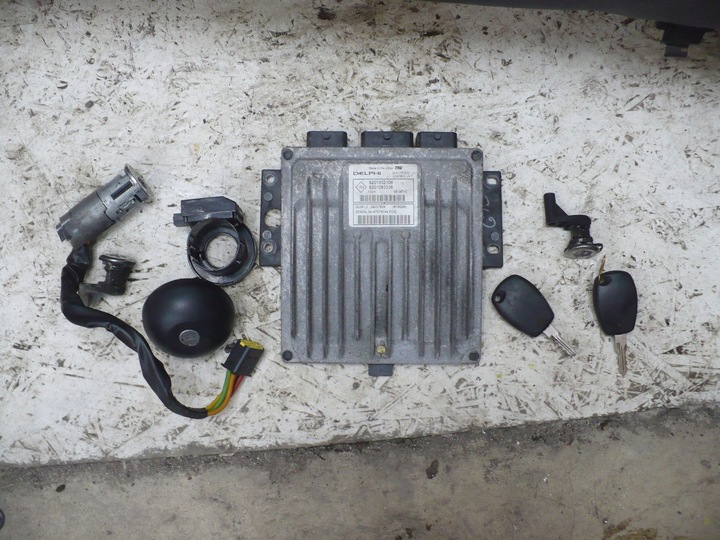 фото №1, Набір стартовий комп'ютер uch замок запалювання dacia duster i 1.5 dci вкладиші