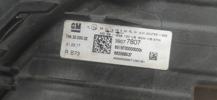 фото №10, Лампа передняя правая opel astra k полный led