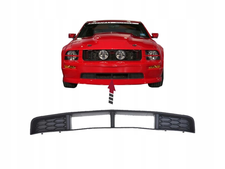 фото №8, Решётка радиатора бампера do ford mustang 2005-2009 5r3z17k945baa центральная