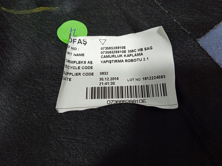 фото №6, Fiat tipo ii 15- hb оббивка багажника права боковина 07356528810e