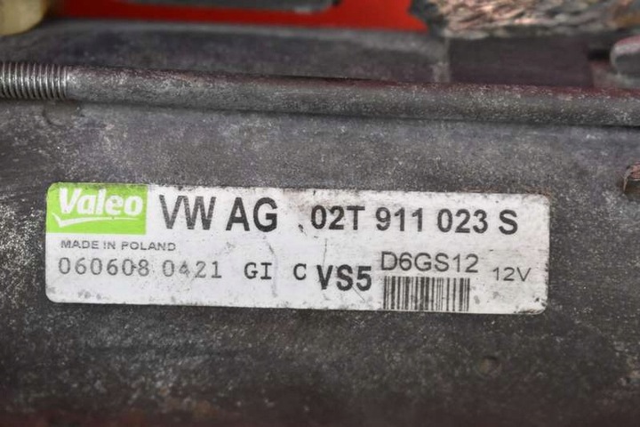 фото №8, Стартер тест 02t911023s skoda fabia 2 ii 1.4 16v 86 km 07-10