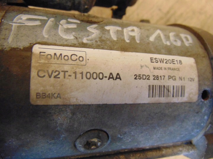 фото №6, Стартер ford fiesta mk7 1.6 tdci cv2t-11000-aa
