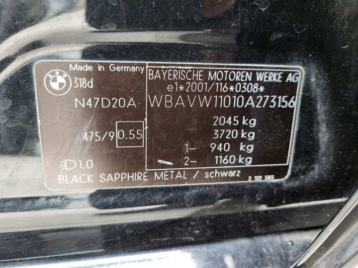 фото №9, Bmw e90 e91 07r дзеркало праве 475 чорний sapphire металік європа 5 pin