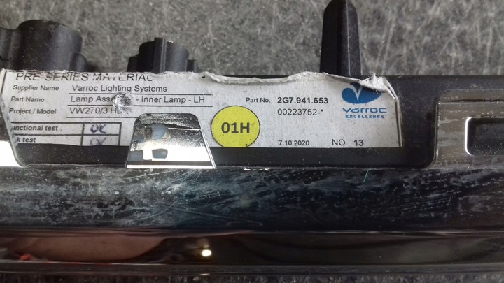 фото №6, Лампа led drl бампера левый vw taigo 2g7941653