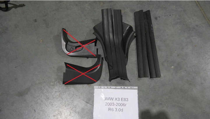 фото №1, Пластик планка планки защитные накладки порога bmw x3 e83