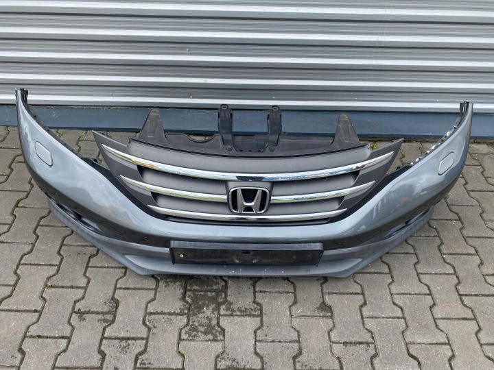 фото №7, Honda cr-v iv 12-15 бампер перед комплектный омыватель pdc цвет nh737m