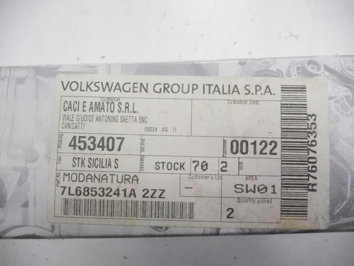 фото №9, Молдинг хром бампера перед vw touareg 7l6853241a