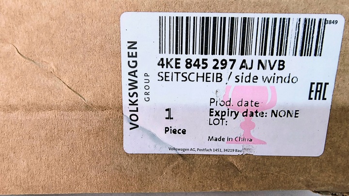 фото №9, Скло кузовна двері задніх ліва audi q8 e-tron 22 рік