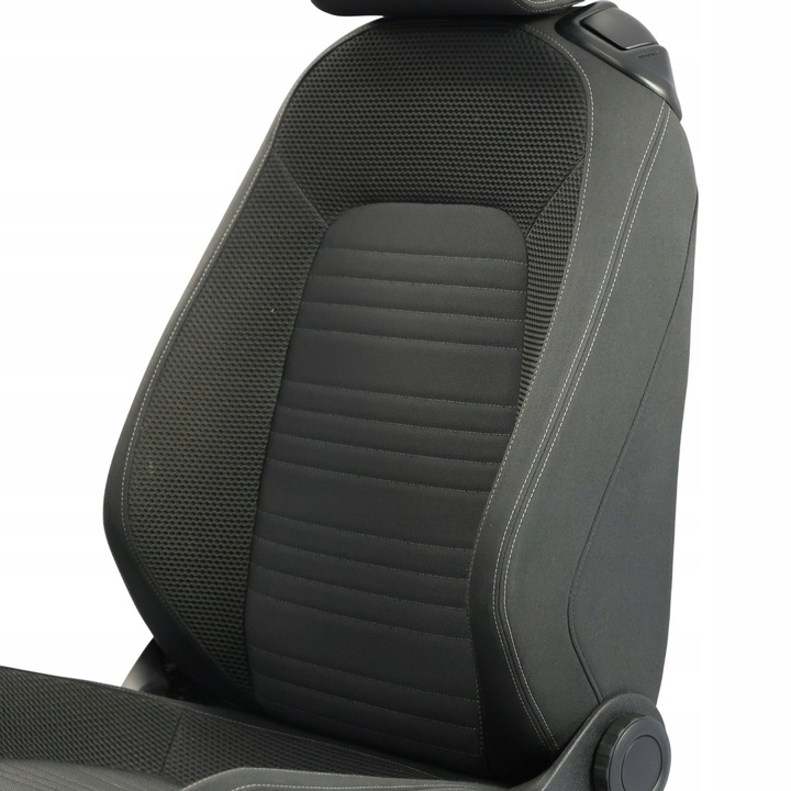 фото №12, Volkswagen scirocco mk3 3dr сидіння переднє лівий перед матеріал чорно сірий