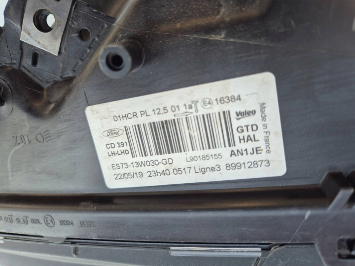 фото №11, Повреждённая ford mondeo mk5 рестайлинг фара левая перед es7313w030gd eu