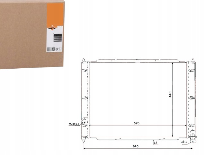 фото №8, Радиаторов воды nrf 53944 радиаторов, система охлаждение двигателя