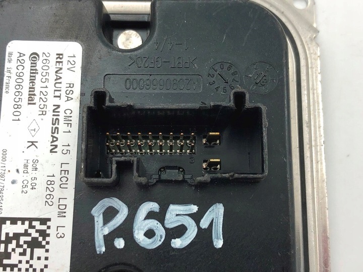 фото №3, Модуль led drl 260551225r infiniti renault nissan mercedes benz 260556623r