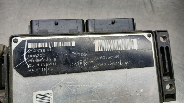 фото №5, Блок керування двигуна 8200150549, 7700115802