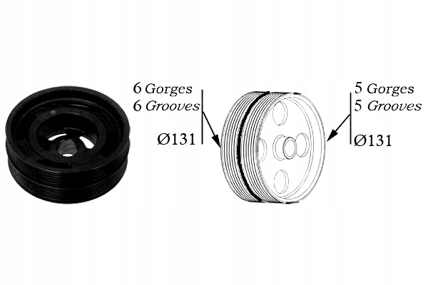 фото №2, Колесо ременное вала коленчатого volvo v40 ford c-max focus c-max focus ii