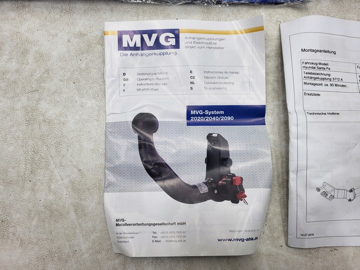 фото №6, Hyundai santa fe hak буксировочный 9999z-040488 оригинал