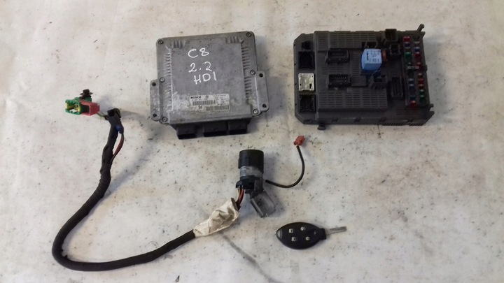 фото №1, Комп'ютер 0281011779 набір імобілайзер citroen c8 2.2 hdi 02-08