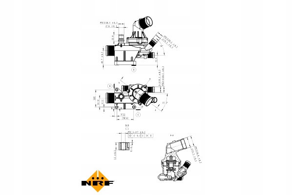 фото №2, Термостат рідини охолоджуючої mercedes c t-model s205 c w205 marco polo