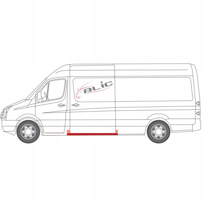 фото №2, Порог зад левый sprinter crafter