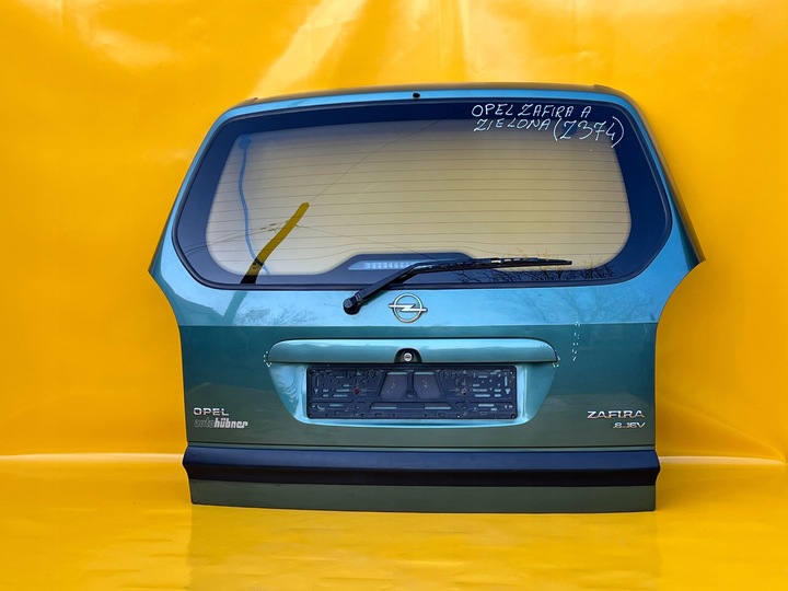 фото №9, Крышка багажника комплектная zafira a 1999-2005r зелёная код краски z374 .
