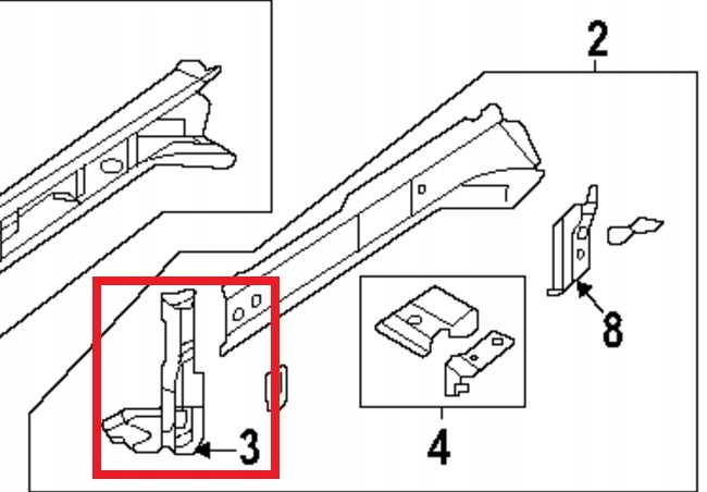 фото №6, Subaru wrx 2022-2025 права нижня плита кріпильна 51619vc0209p