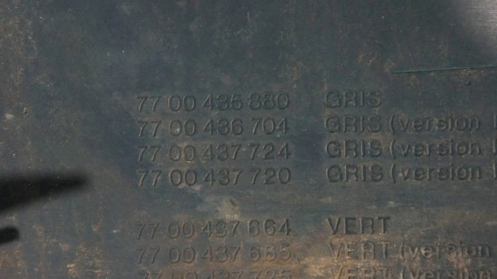 фото №9, Кутник відбійник бампера лівий перед переднє renault scenic rx4 i 7700435880