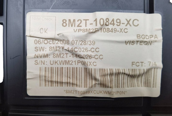 фото №6, Спидометр ford mondeo 4 2008 8m2t-10849-xc