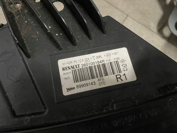 фото №8, Перед бампер лампи капот крила renault talisman tegng стан w колір