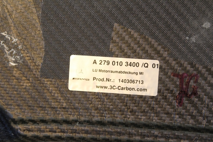фото №9, Защита крышка двигателя карбон mercedes 65 amg