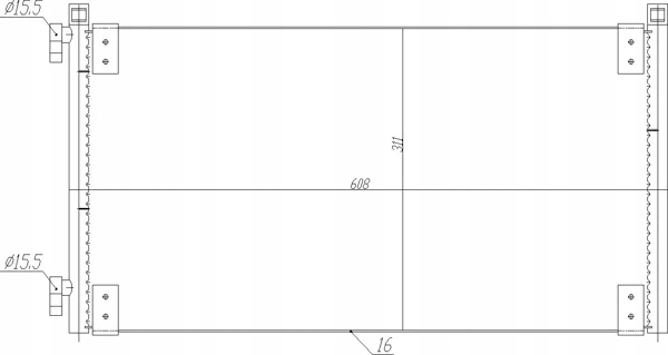 фото №9, Конденсатор кондиціонера fiat punto 1.2 1997-2010