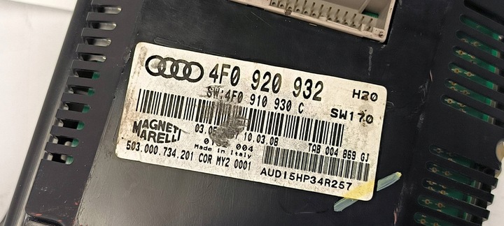 фото №9, Спидометр манометр 4f0920932 audi a6 c6