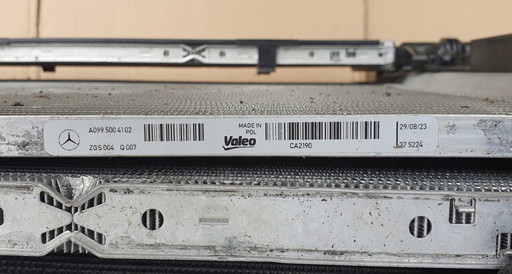 фото №10, Комплект радіатор mercedes glc w254 x254 a254 w214 e214 214 оригінал