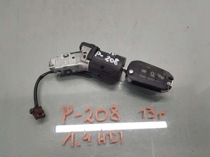 фото №1, Замок запалювання ключ peugeot 208 i 1.4 hdi