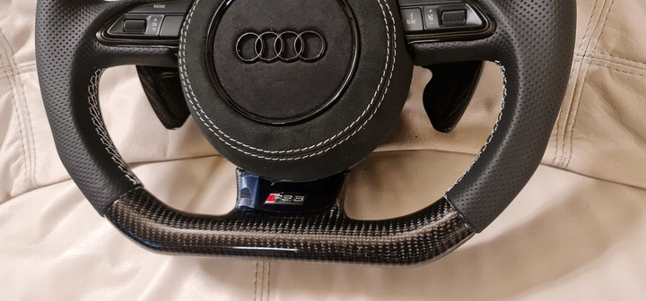 фото №8, Кермо модифікація audi a6 c7 rs5 ori карбон
