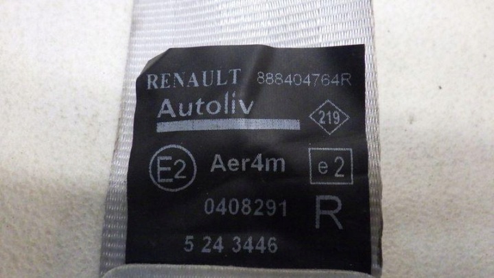 фото №6, Pas безпеки праве зад renault scenic iii 888404764r