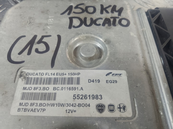 фото №5, Ducato 15- блок керування двигуном (ебу, комп'ютер двигуна) 2.3 150 km 55261983