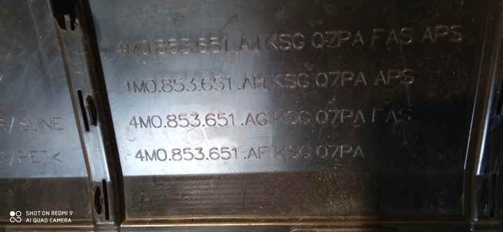 фото №14, Audi q8 4m0 решітка радіатора решітка радіатор 4m0853651af чорний чорний