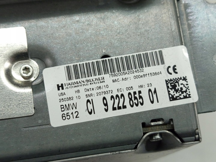 фото №9, Bmw x5 e70 x6 e71 радіо навігація зчитувач cic 9222855