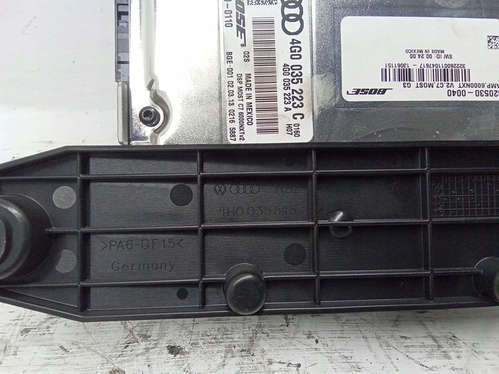 фото №7, Audi a8 s8 d4 4h 2013 підсилювач аудіо