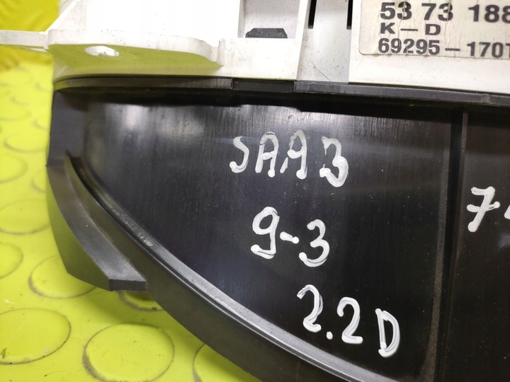 фото №9, Saab 9-3 i 2.2 дизель спидометр приборы 5373188