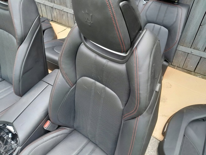 фото №5, Комплект сидінь maserati levante червона nić