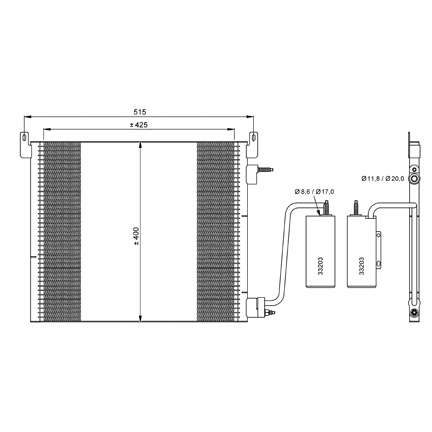 фото №15, Радіаторів клімат. saab nrf 35741 конденсатор, кондиціонер