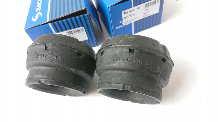 фото №15, Амортизаторы перед + защитные накладки i отбойники + подшипник audi a3 8l bilstein sachs