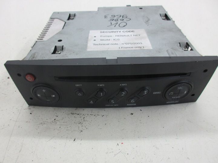 фото №9, Renault scenic ii радіо автомобільні з код номер оригінальний номер 8200633637