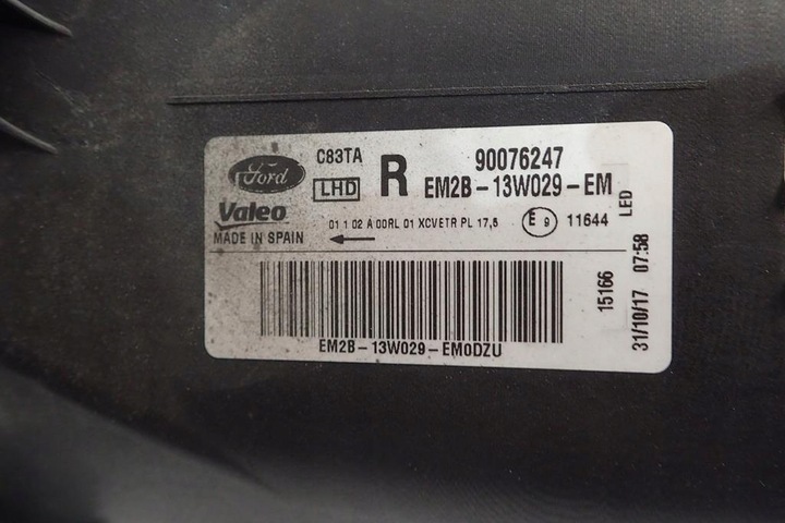 фото №6, Лампа перед права ford s-max mk2 16- повний led