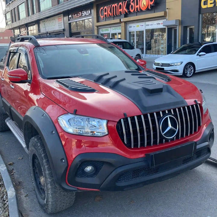 фото №9, Захист капота обтікач do mercedes x-class 470 2017- чорний mat